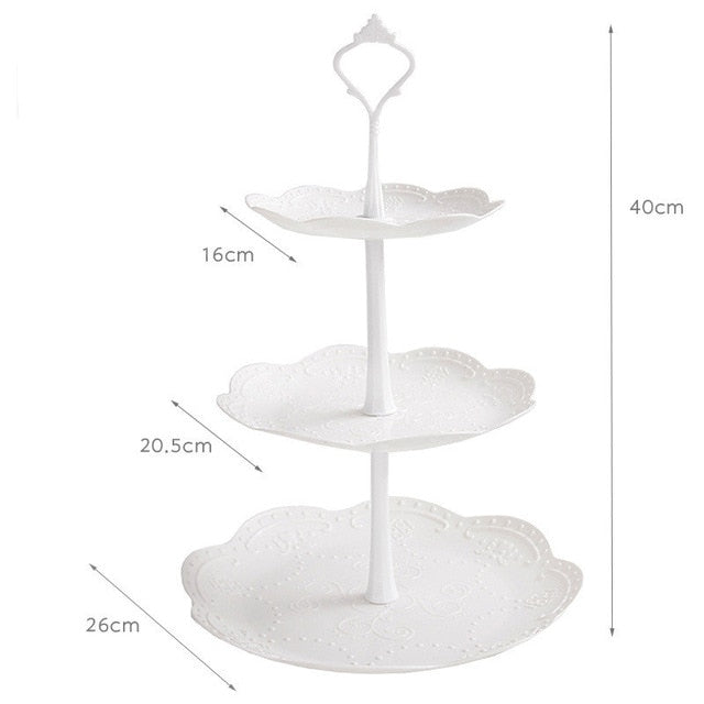 europe tray Plastic Serving Platter Cake Stand trayDessert tray square candy pan Tea