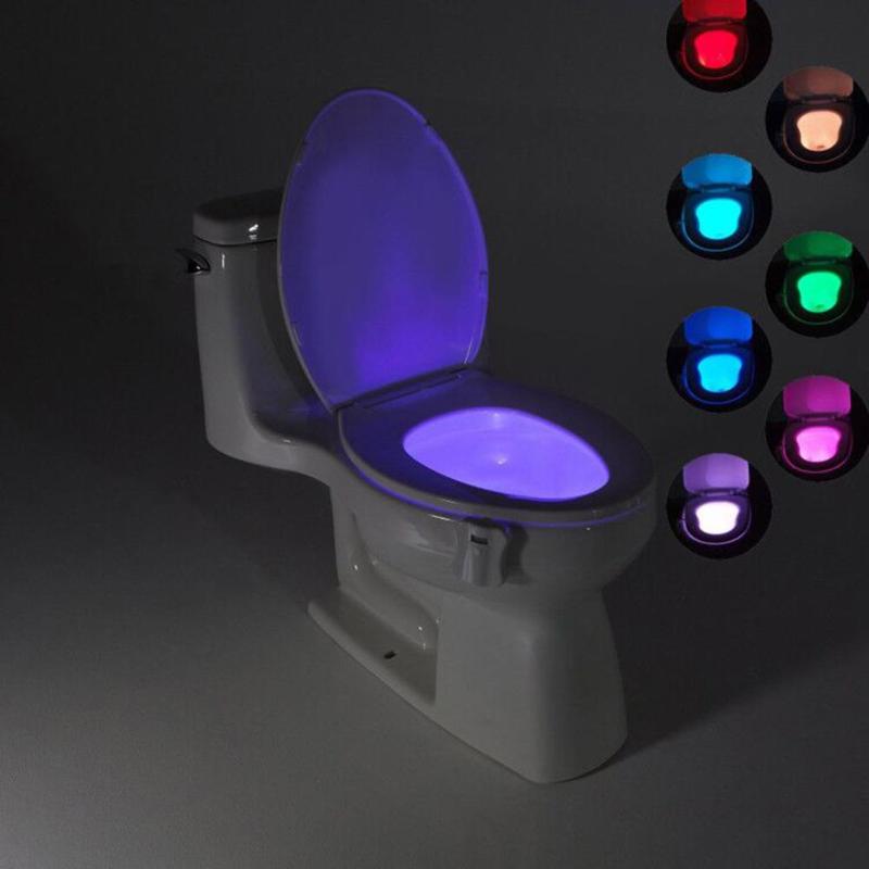Smart Bathroom Toilet Nightlight LED Body Motion Activated On/Off Seat Sensor