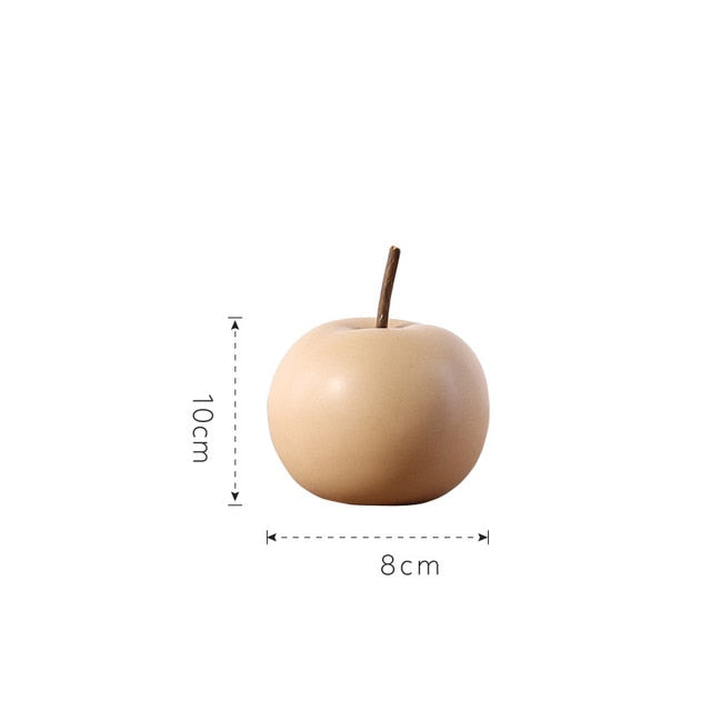 Nordic Creative Ceramics Apple Decoration Simple Living room TV cabinet