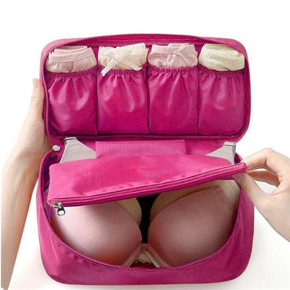 AOTU Portable Waterproof Women Underwear Bras Storage Bag Girl Travel