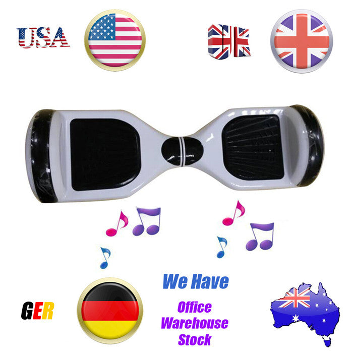 6inch Bluetooth Speaker Wheel Self Balancing Scooter with LED Mobile APP Hottest HoverBoard Gift Oversea Warehouse Fast Delivery - Shopy Max