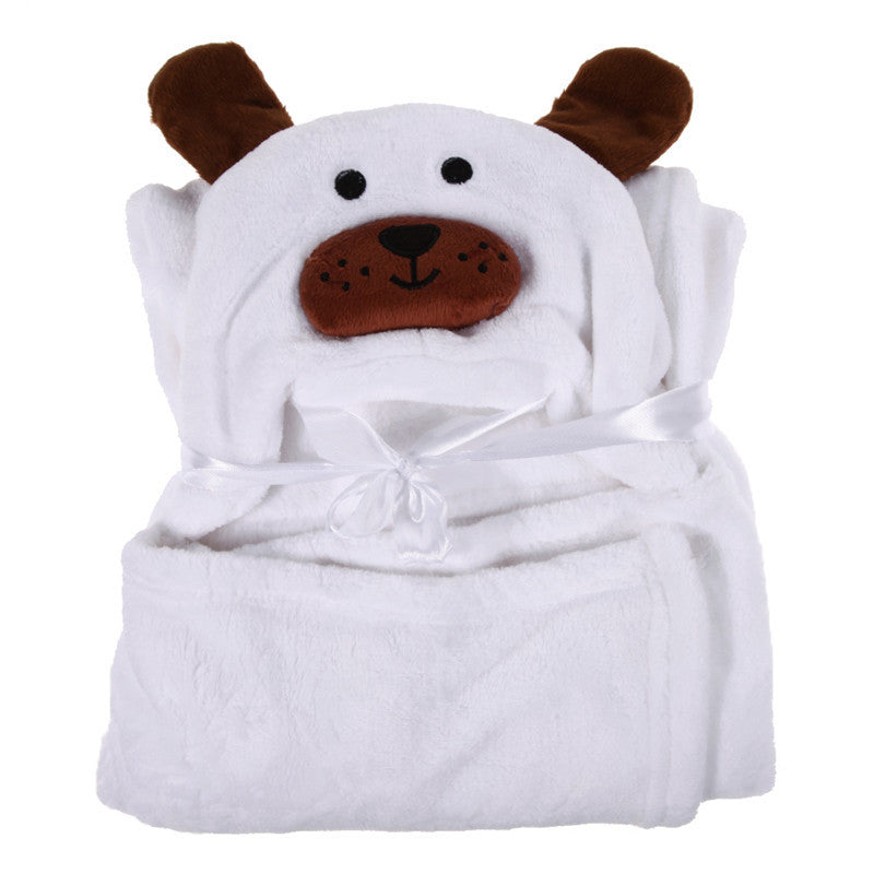 New Towels Baby Kid's Hooded Bath Towel Toddler Blankets Cute Animal Flannel