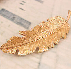 LZ 2016 New Fashion Hair Jewelry Vintage Bohemia Style Alloy Feather Hairpins