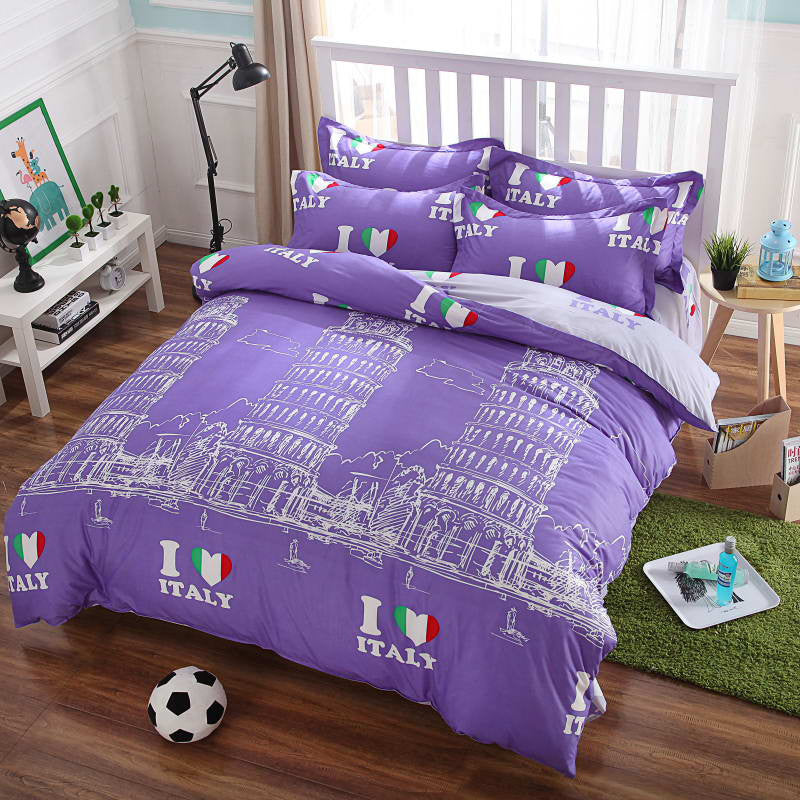 Summer style cotton bedding set Super soft twin Full Queen the Nordic style Comforter Duvet Cover bed sheet Pillowcase no quilt