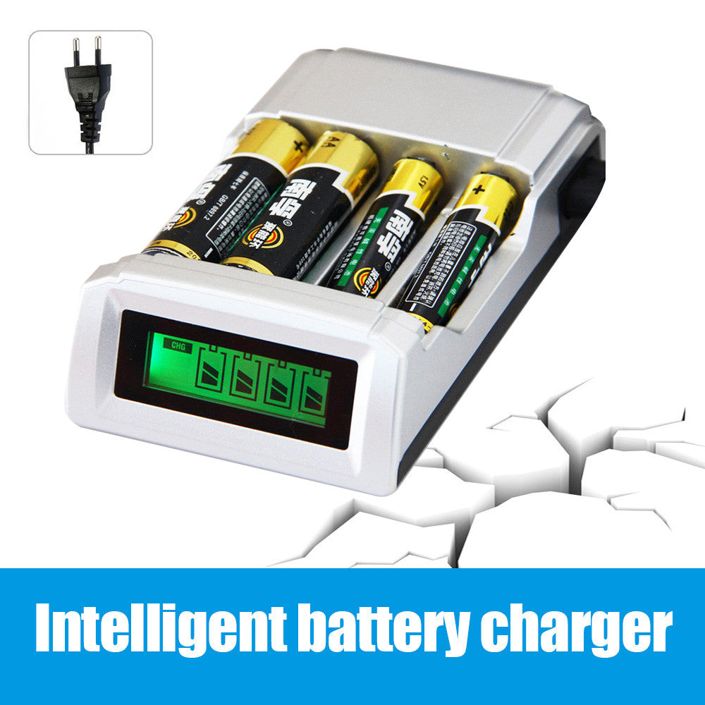 4 Slots Battery Charger for AA / AAA with LCD