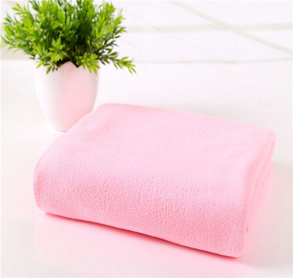 New 1pc 70x140cm Absorbent Microfiber Fiber Bath Towel Beach Drying Soft Bath