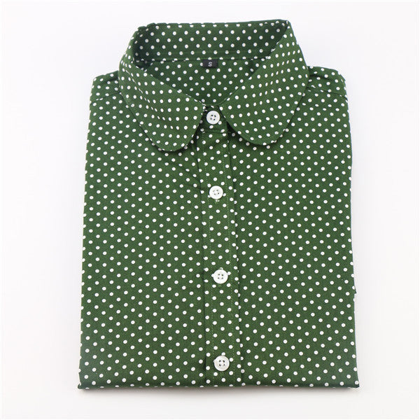 Hot Sale Women Polka Dot Shirt