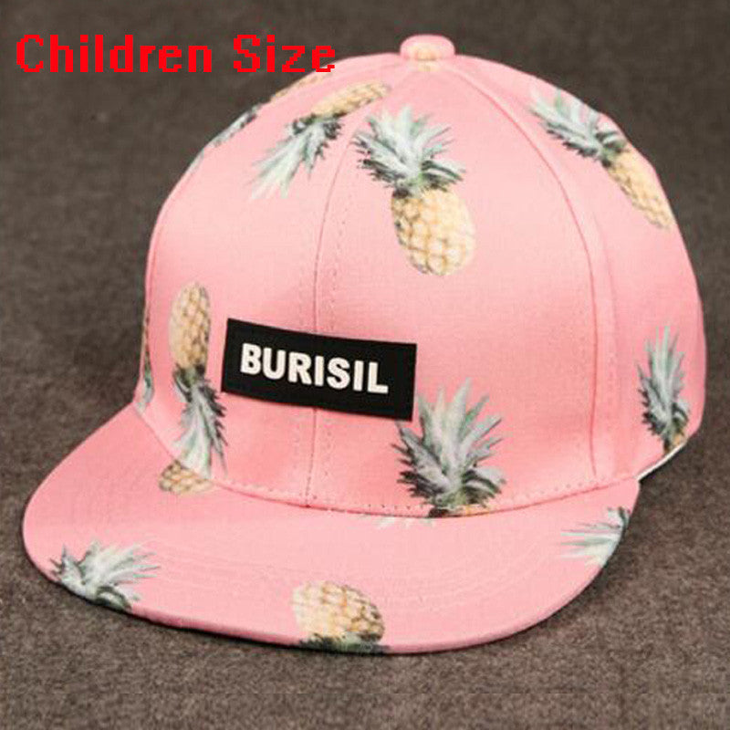 Fashion Fruit Pattern Snapback Hat Snapback Cap Hip Hop Cap Adult Child Different Size Fashion Hip-hop Bone aba reta Gorras