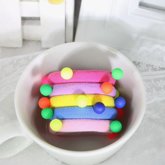 TS 10 Pcs Hot Sale New 2016 Hair Accessories Pearl Rubber bands Headwear - Shopy Max