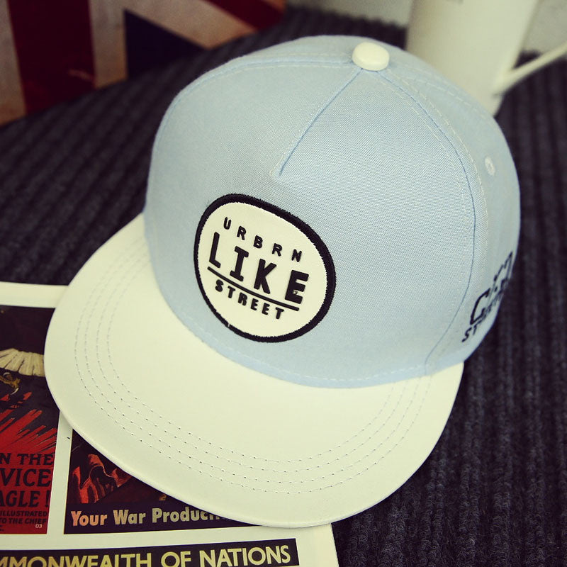 2016 New Korean Letter Hats Summer Women Fashion Embroidery Baseball Hat Fresh Hip Hop Hat Flat-brimmed Hat Free Shipping - Shopy Max