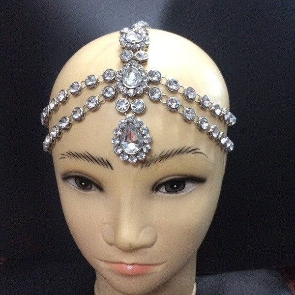 HC-102 Diamante head band hair jewelry wedding bridal