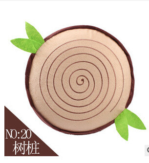 Free ship 1pcs inflatable Stool thickening Cotton Cover Cartoon Plush inflatable Pouf Chair Lovely Pneumatic Stools Portable