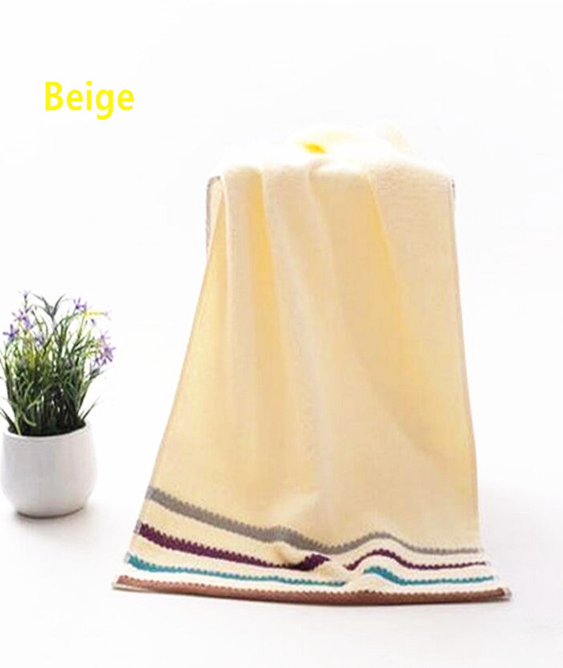 2016 Hot Sales 2 pcs Delicate Luxury Jacquard Discontinuity Cotton Towel