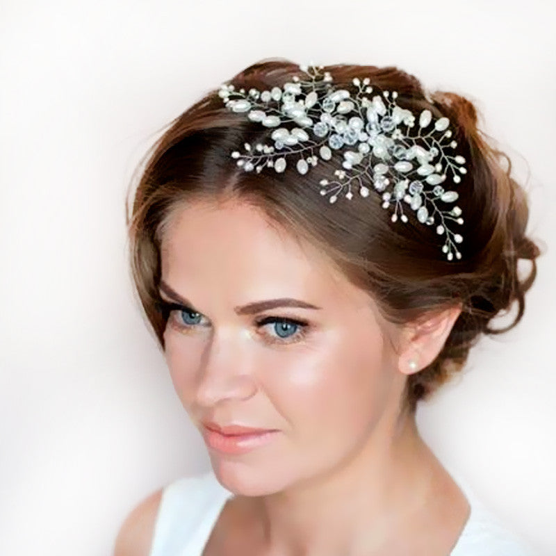 New Imitation Pearl Bridal Hair Combs Hairpin Tiara Wedding