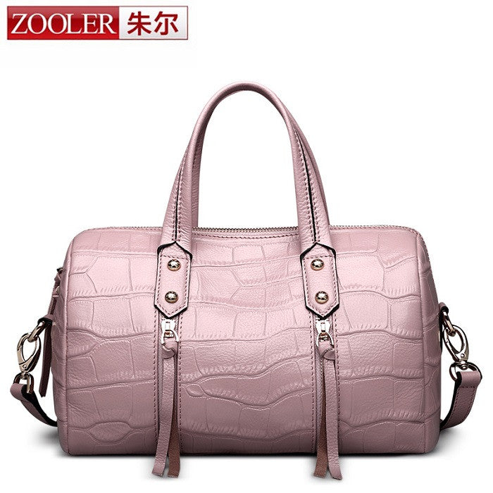 ZOOLER genuine leather bag luxury genuine leather handbags top handle Classic