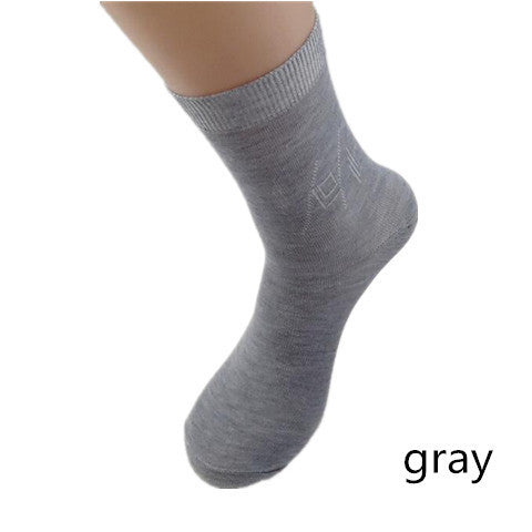 5Pairs lot Men's Soft Absorbent Casual Bamboo Fiber Classic Business Brand Thin