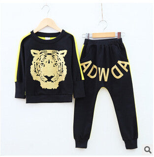 New spring autumn children clothing sets boy girl hiphop fashion sets suits kids brand cotton