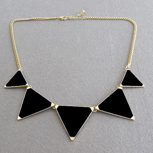 New Fashion Triangle Necklace Jewelery - Shopy Max