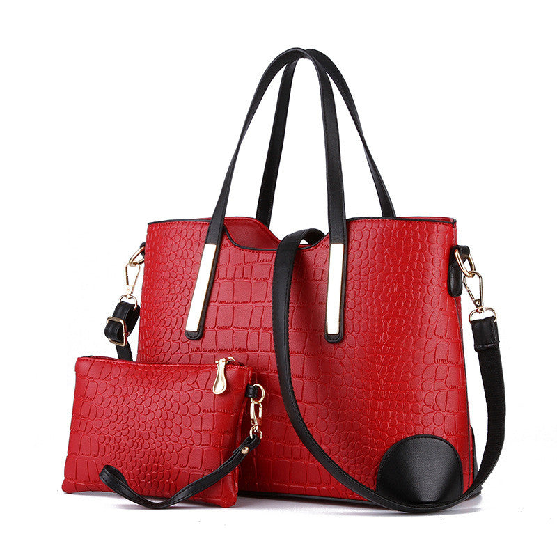 New 2016 women handbags leather hand bag michael crocodile crossbody
