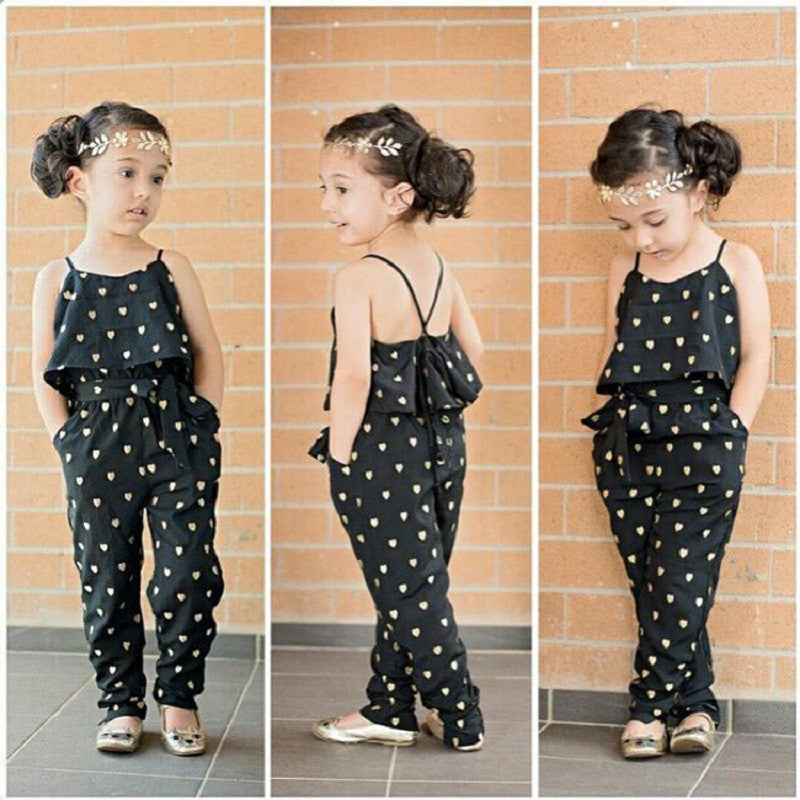 Girl Romper 2016 Summer Kids Baby Girls Clothes Sleeveless Dress Jumpsuit Trousers Outfits - Shopy Max