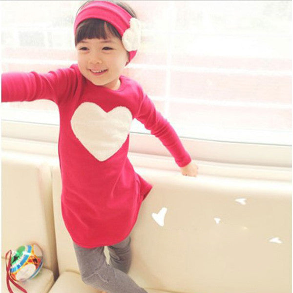 Children Sets Girls Long Sleeve Top Shirts+Headband+Leggings