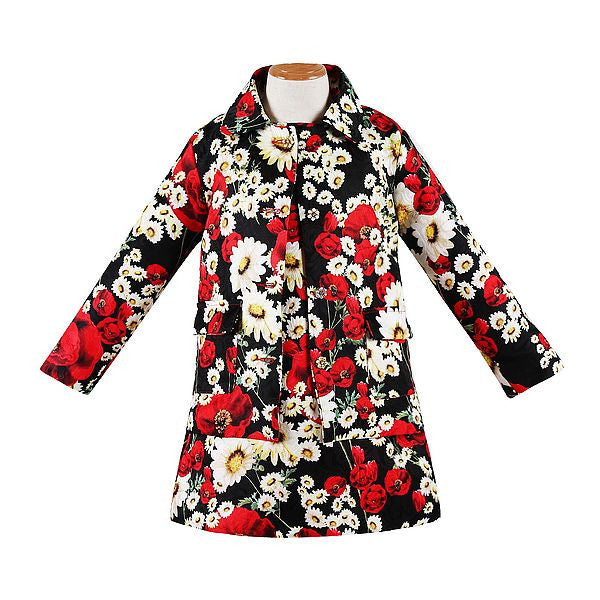 Milan Creations Girls Sets 2016 Brand Kids Clothes Girls Clothing Sets Floral Pattern Kids Tracksuit