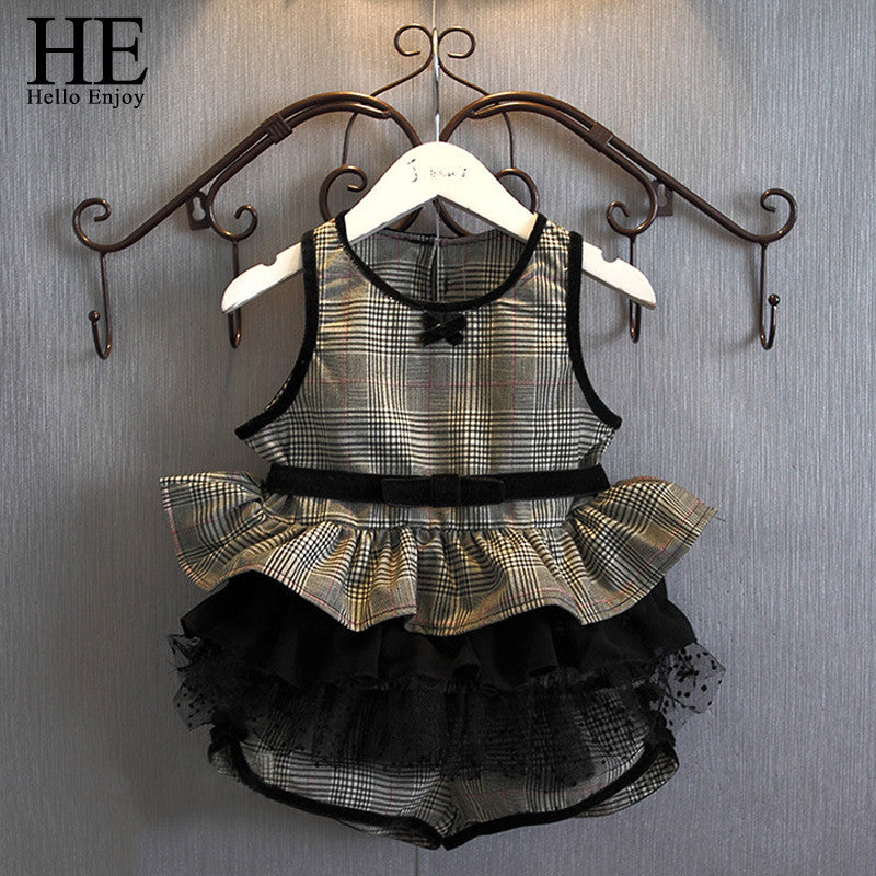 Hello Enjoy kids clothes girls baby clothes summer dress girls Sleeveless