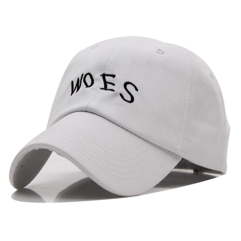 2016 cotton Elastic Fitted Hats Sunscreen Baseball Cap SAD letter Men&Women