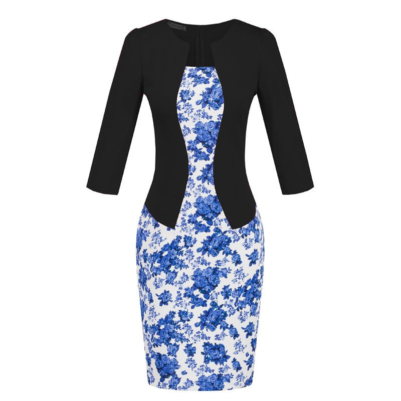 2016 Spring Summer Dress Office Elegant Big Size Fashion European Female Pencil Dresses Bodycon