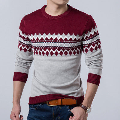 A/W Top Quality Men Slim Fit Sweater