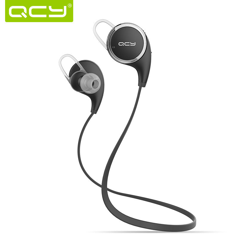 Original QCY QY8 Bluetooth 4.1 Stereo Earphone Wireless Headset Fashion Sports Headphone Studio Music Headset with Microphone - Shopy Max