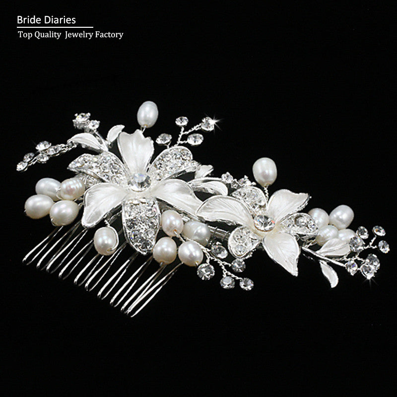 bridal hair comb wedding hair comb Flower Hair Jewelry Beautiful Bridal Accessories
