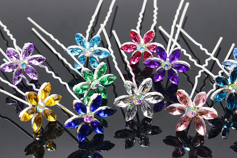 10pcs/lot Hair Accessories Simple Fashion Hair Pins Six leaves - Shopy Max