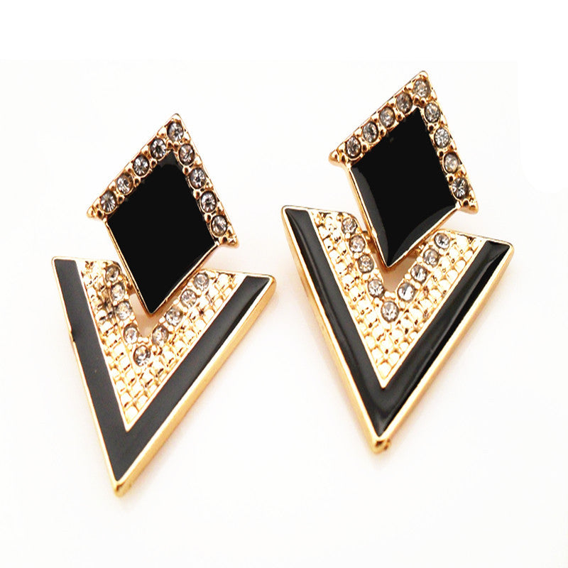 Fashion Sparkling Multi Color Stud Earrings - Shopy Max