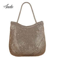 AmelieGalanti 2016 classic style woven bag sequins knitting retro portable