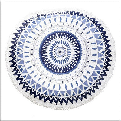 2016 New Summer Large 100% Cotton Printed Round Beach Towels