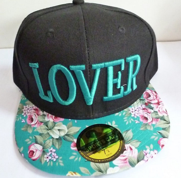1 Pcs Korean Version New Baseball Cap Flowers LOVER Three-dimensional Embroidery Cloth Hip-hop Dance Women Men Hat 3 Color - Shopy Max