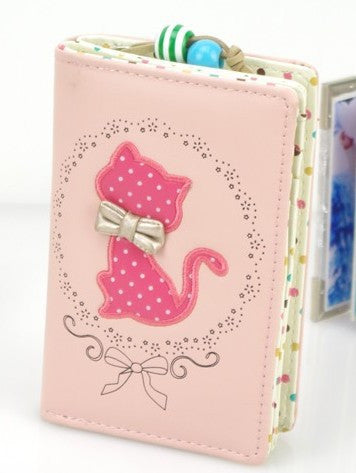 2014 Fashion Cat Wallet Women Lovely Lady Purse 2 Fold Zipper Women Wallets PU Leather+Cute Cat Purse Female Clutch Purses