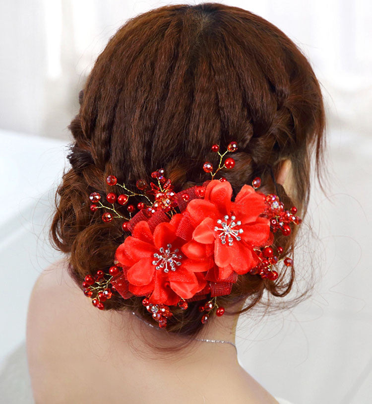 hair ornaments wedding hair accessories Floral Headdres Romantic Lace Hairwear flower wedding bride