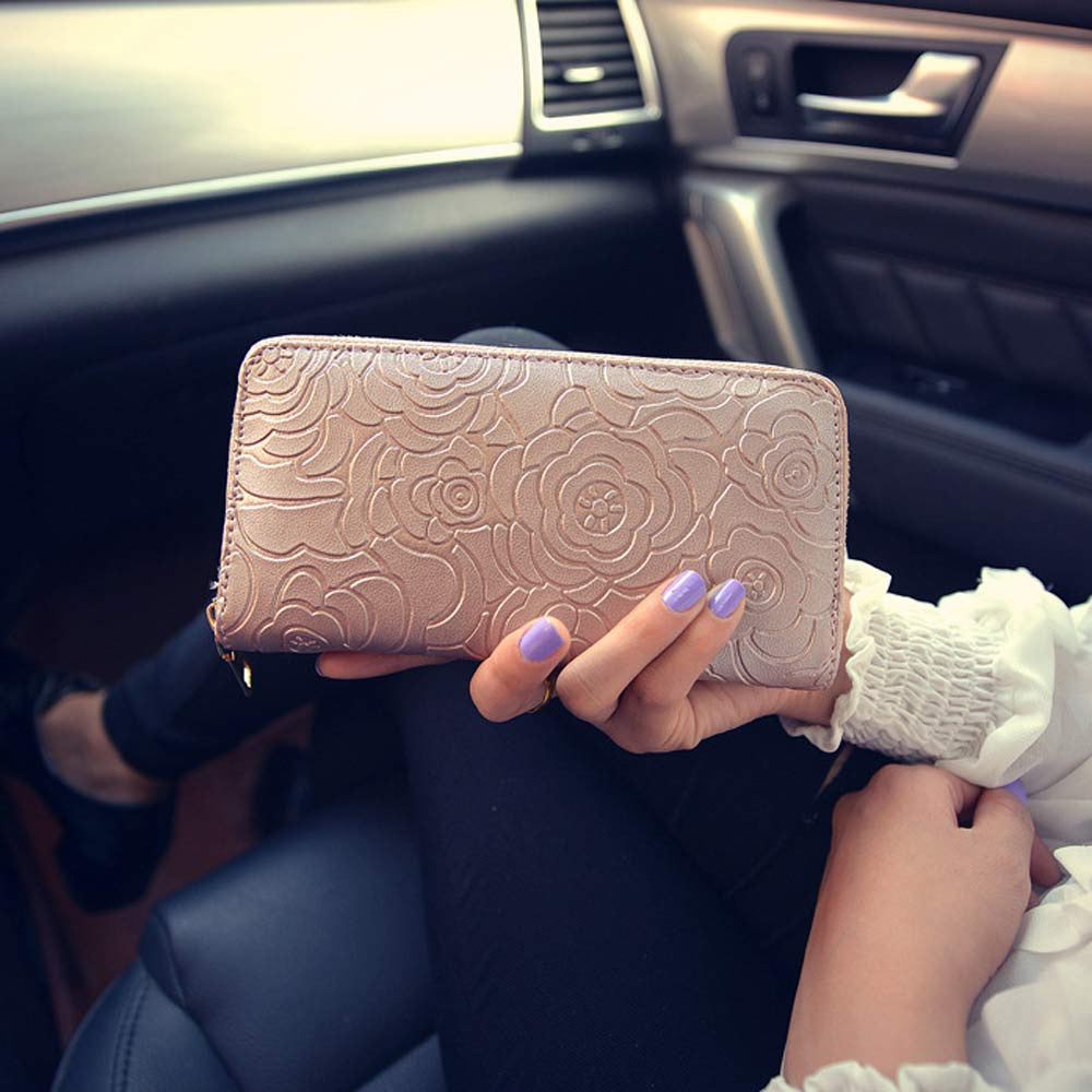 wallet women pu leather woman retro wallet money clip wallet women luxury brand