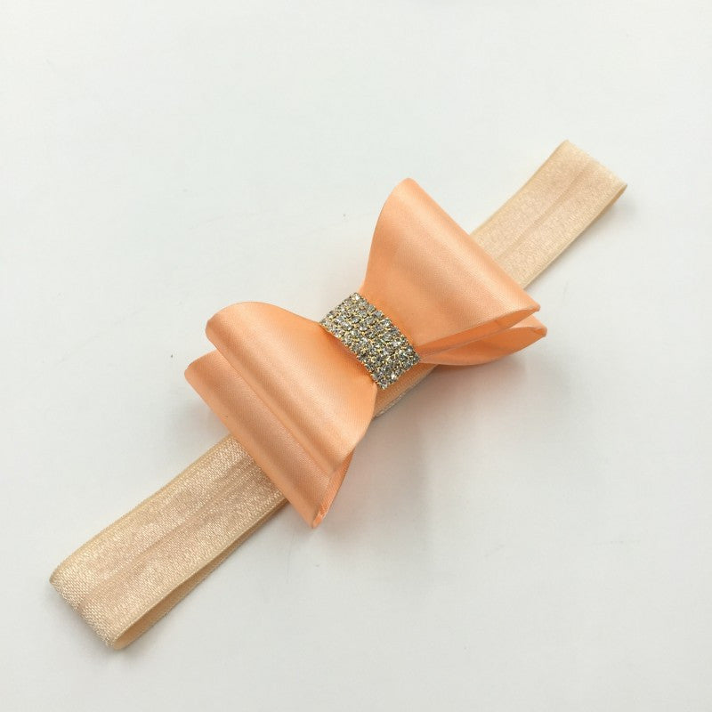 10pcs/lot 8colors Rhinestone Bow Headband Baby Headband Luxe Headband - Shopy Max