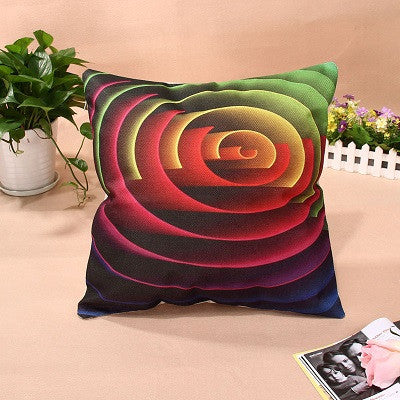 LS4G Home Colorful Geometry Nature Home Cotton Linen Throw Pillow Case Cover Small Pillowcase Free Shipping