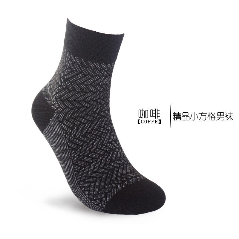 Free Shipping 5 pairs/lot Bamboo Fiber Man's Fashion Socks health comfortable