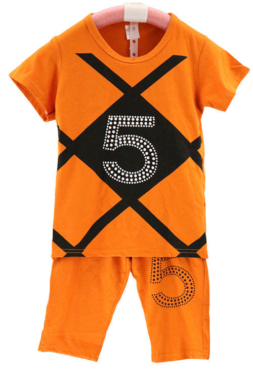 2016 New 3 to 8 years Kids clothes for girls cartoon summer girls clothing shorts set batch clothes