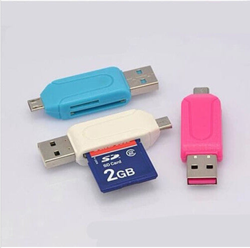 2 in 1 USB OTG Card Reader Universal Micro USB