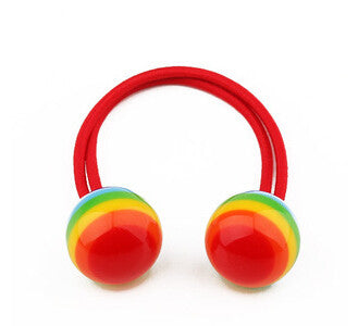 New Arrival styling tool Striped Ball Elastic Hair Bands accessories make you Beautiful used by women young girl and children
