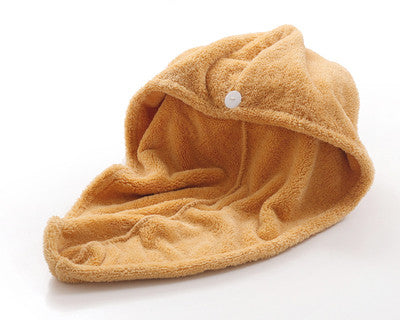 Towels Bathroom Hair Towel 1pc Womens Girls Magic Hair Drying Hat Cap Salon Towels Quick Dry Bath Microfiber Fabric - Shopy Max