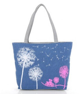 Vogue Star Sale New 2016 Fashion Dandelion Canvas Bag Flowers Women