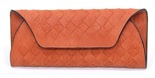 Women wallet leather long wallet women luxury brand fashion women knitting