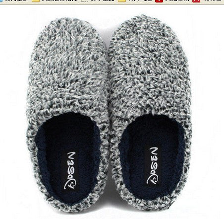 Oseen winter cotton-padded slippers lovers men Women at home oversized slip-resistant thermal slippers - Shopy Max